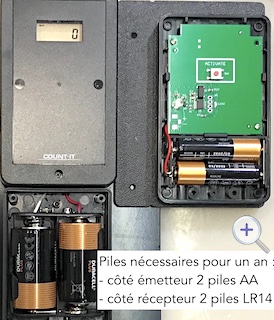 compteur piles durée 1 an
