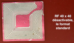 R4040
                      étiquette antivol RF